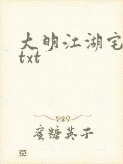 大明江湖宅女记txt