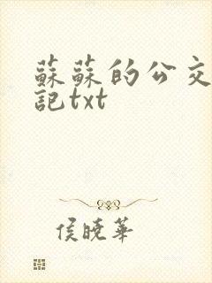 苏苏的公交车日记txt