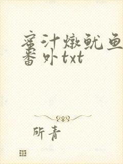 蜜汁炖鱿鱼全文番外txt