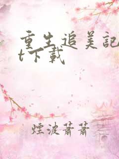 重生追美记txt下载