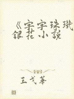 《字字珠玑》金银花小说