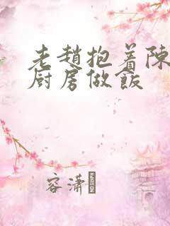 老赵抱着陈婷在厨房做饭