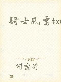 骑士风云txt
