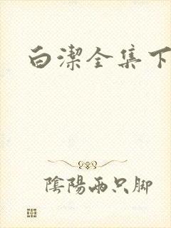 白洁全集下载