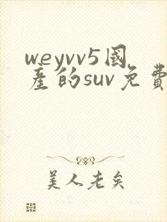 weyvv5国产的suv免费