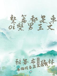 整篇都是车的doi双男主文