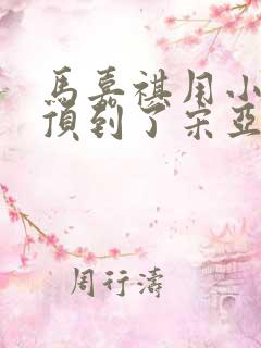 马嘉祺用小小马顶到了宋亚轩