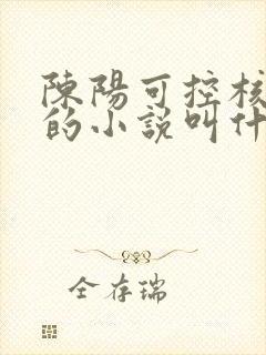 陈阳可控核聚变的小说叫什么名字