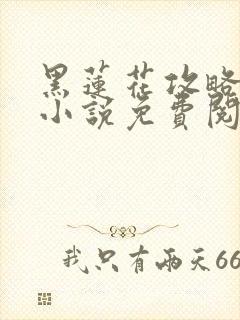 黑莲花攻略手册小说免费阅读全文