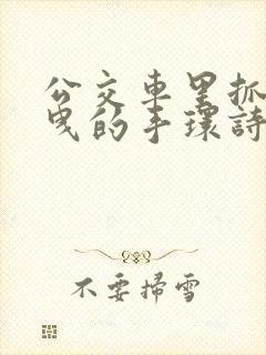 公交车里抓着摇曳的手环诗情