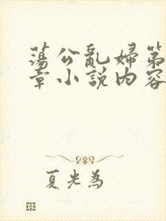 荡公乱妇第51章小说内容