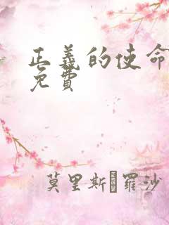 正义的使命全文免费