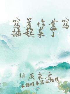 写着作业写着就插起来了