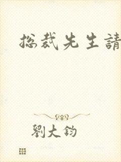 总裁先生请低调