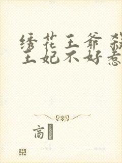 绣花王爷 杀手王妃不好惹