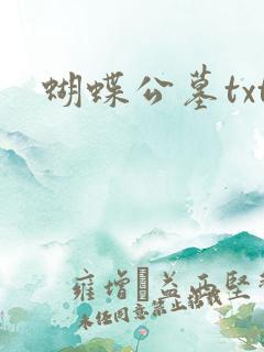 蝴蝶公墓txt