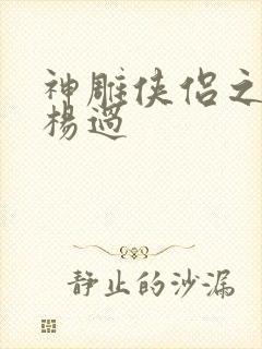 神雕侠侣之我是杨过