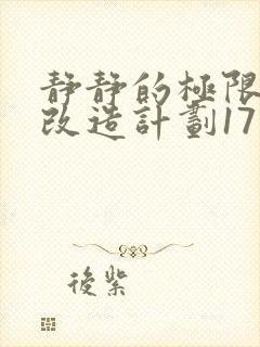 静静的极限自我改造计划17