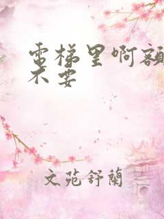 电梯里啊额嗯嗯不要