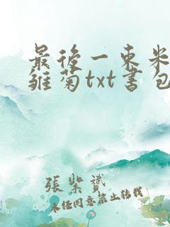 最后一束米迦勒雏菊txt书包网