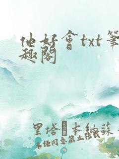 他好会txt笔趣阁
