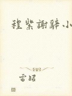 程紫谢辞小说