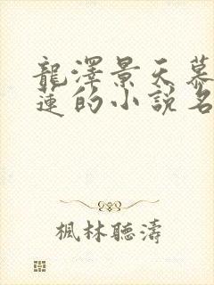 龙泽景天慕容青莲的小说名字