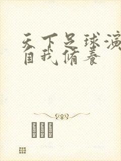 天下足球演员的自我修养