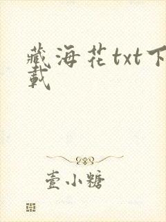 藏海花txt下载