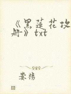 《黑莲花攻略手册》txt