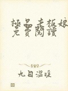 极品老板娘全文免费阅读