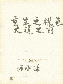 重生之权色巅峰 大道之前