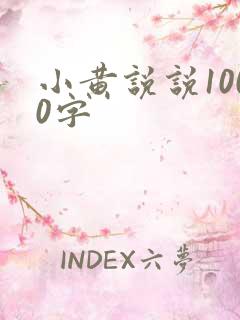 小黄说说1000字