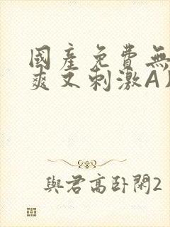 国产免费无码又爽又刺激A片小说