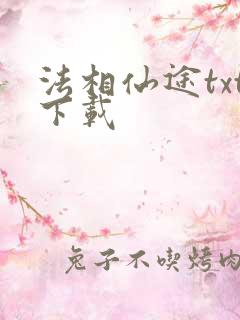 法相仙途txt下载