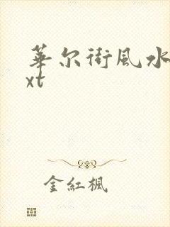 华尔街风水师txt