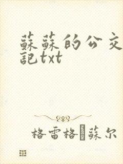 苏苏的公交车日记txt