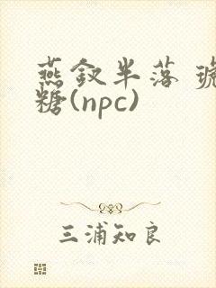 燕钗半落 琥珀糖(npc)