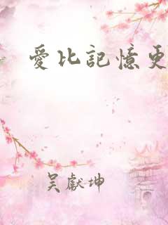 爱比记忆更长久