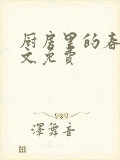 厨房里的春天全文免费