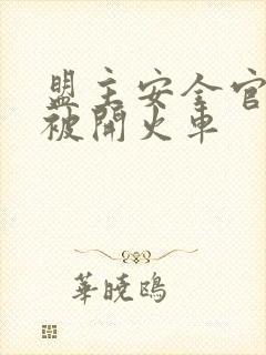 盟主安全官泰国被开火车