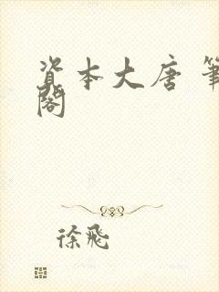 资本大唐 笔趣阁