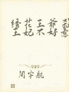 绣花王爷 杀手王妃不好惹