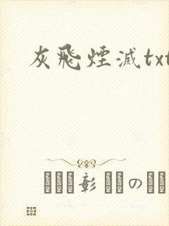 灰飞烟灭txt