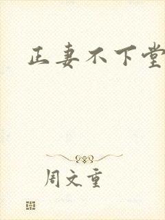 正妻不下堂