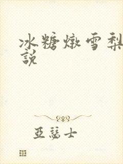 冰糖炖雪梨 小说