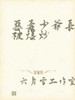 恶毒少爷长大后被爆炒