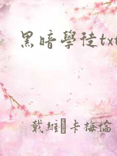 黑暗学徒txt