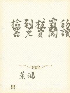 捡到校霸的遥控器免费阅读