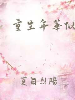 重生年华似锦